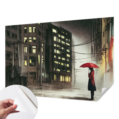 Fototapeta s motivom kišnog grada