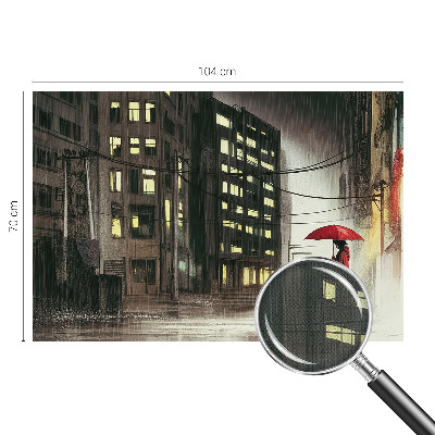 Fototapeta s motivom kišnog grada