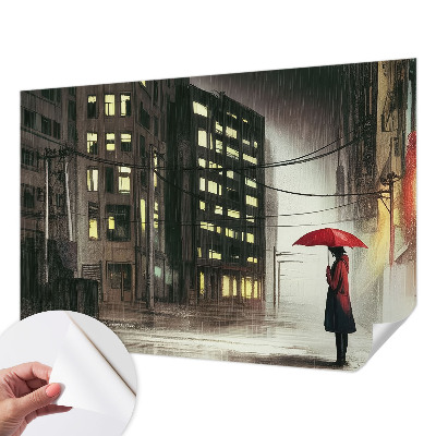 Fototapeta s motivom kišnog grada