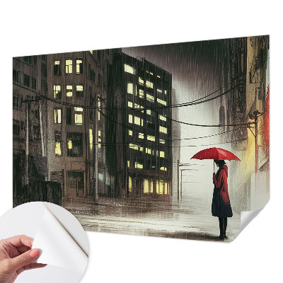 Fototapeta s motivom kišnog grada