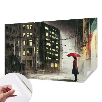 Fototapeta s motivom kišnog grada