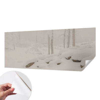 Samoljepljiva foto tapeta Snježna šuma