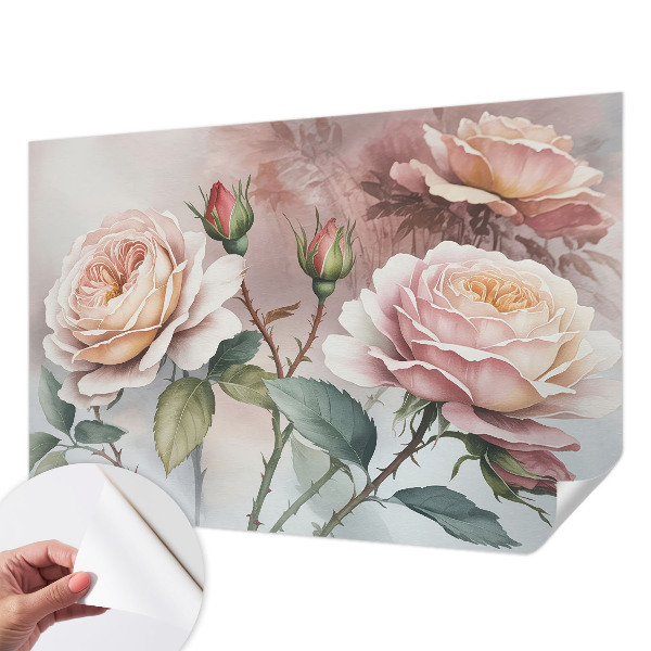Samoljepljiva fototapeta Pastelne ruže