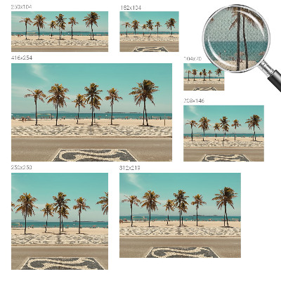 Samoljepljiva fototapeta za dnevni boravak Plaža s palmama