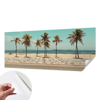 Samoljepljiva fototapeta za dnevni boravak Plaža s palmama