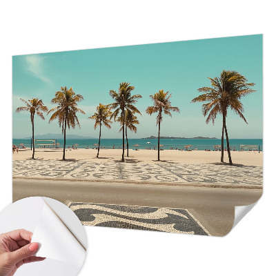 Samoljepljiva fototapeta za dnevni boravak Plaža s palmama
