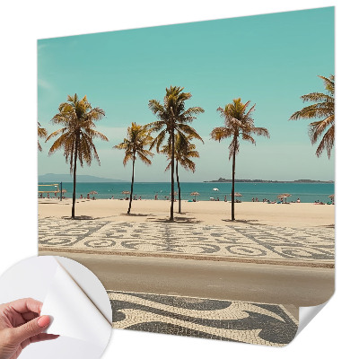 Samoljepljiva fototapeta za dnevni boravak Plaža s palmama