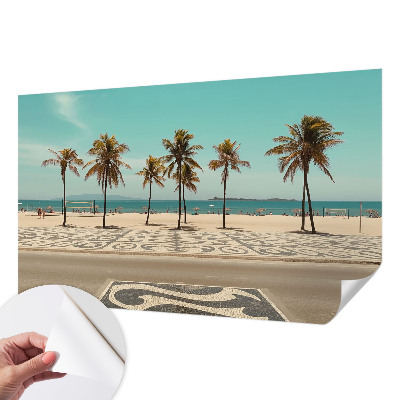 Samoljepljiva fototapeta za dnevni boravak Plaža s palmama