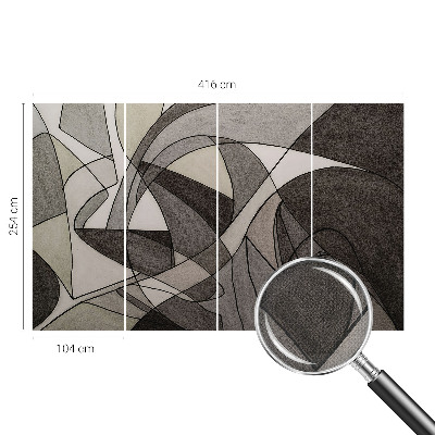 Samoljepljiva fototapeta za dnevni boravak Geometrijska apstrakcija