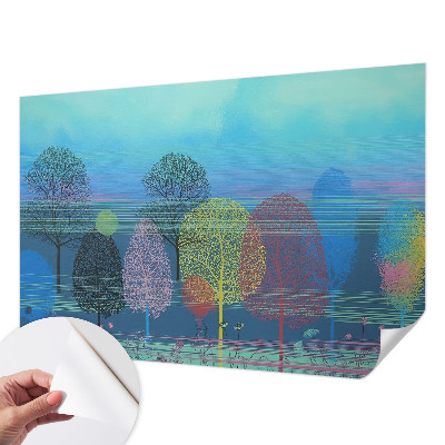 Foto tapeta za dječju sobu s motivom šarene harmonije