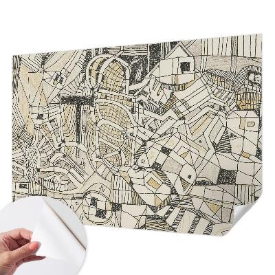 Samoljepljiva fototapeta za dnevni boravak Geometrijska apstrakcija