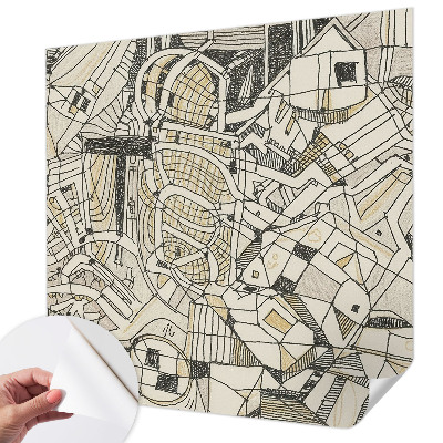 Samoljepljiva fototapeta za dnevni boravak Geometrijska apstrakcija