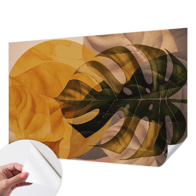 Foto tapeta za dječju sobu s motivom apstraktnog lišća