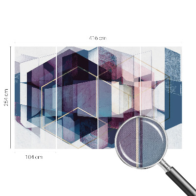 Foto tapeta za dječju sobu Geometrijske kocke