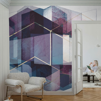 Foto tapeta za dječju sobu Geometrijske kocke