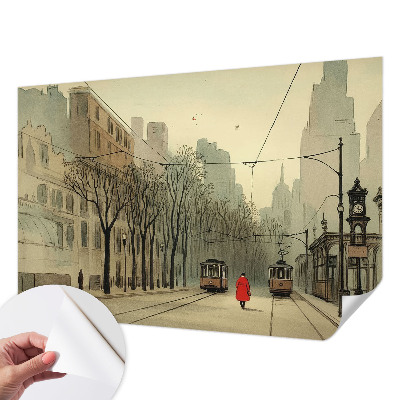 Fototapeta za dječju sobu s motivom urbane simetrije