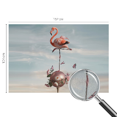 Foto tapeta za dječju sobu s motivom elegantnog flaminga
