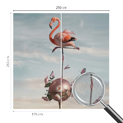 Foto tapeta za dječju sobu s motivom elegantnog flaminga
