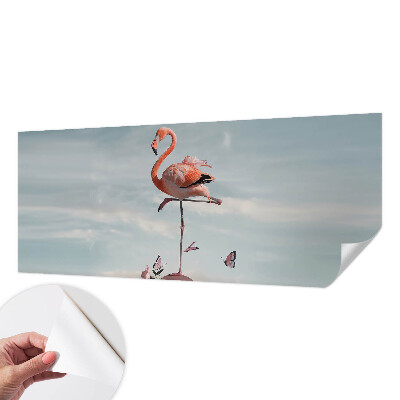 Foto tapeta za dječju sobu s motivom elegantnog flaminga
