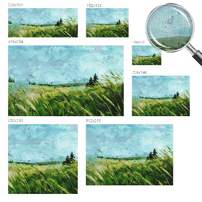 Samoljepljiva fototapeta za spavaću sobu Zeleni krajolici