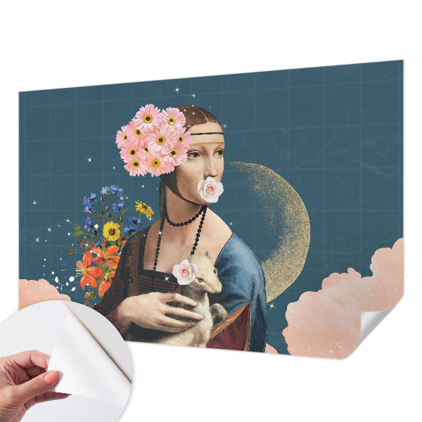 Foto tapeta s cvjetnim motivom u elegantnom dizajnu