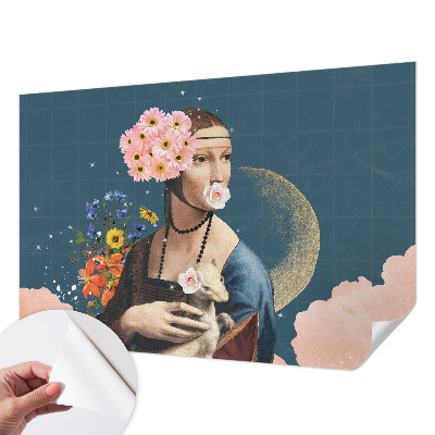 Foto tapeta s cvjetnim motivom u elegantnom dizajnu