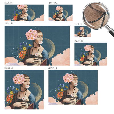 Foto tapeta s cvjetnim motivom u elegantnom dizajnu