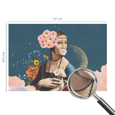 Foto tapeta s cvjetnim motivom u elegantnom dizajnu