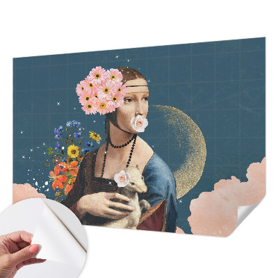 Foto tapeta s cvjetnim motivom u elegantnom dizajnu