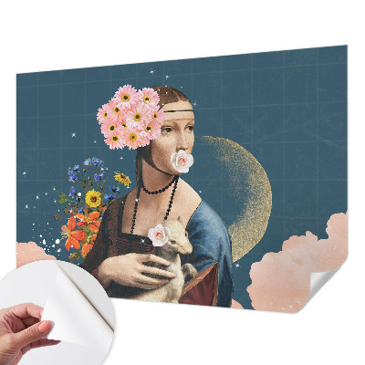 Foto tapeta s cvjetnim motivom u elegantnom dizajnu