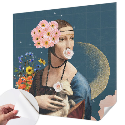 Foto tapeta s cvjetnim motivom u elegantnom dizajnu