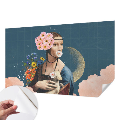Foto tapeta s cvjetnim motivom u elegantnom dizajnu