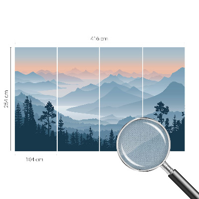 Dječja foto tapeta Planinska panorama