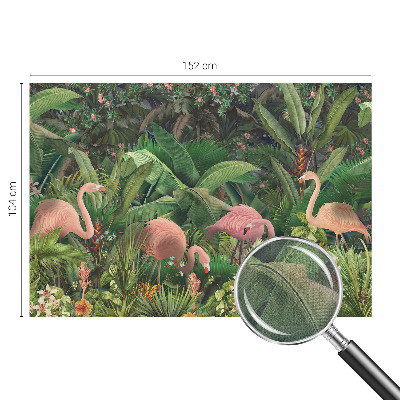 Samoljepljiva fototapeta za dnevni boravak Ružičasti flamingosi