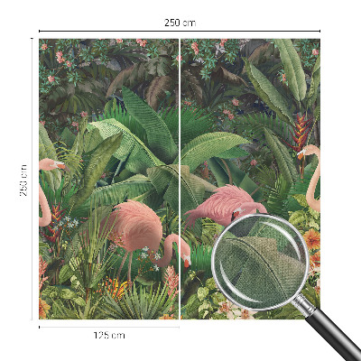 Samoljepljiva fototapeta za dnevni boravak Ružičasti flamingosi
