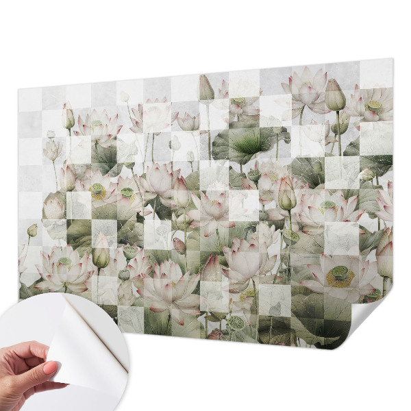 Samoljepljiva fototapeta Uzorci lotosa