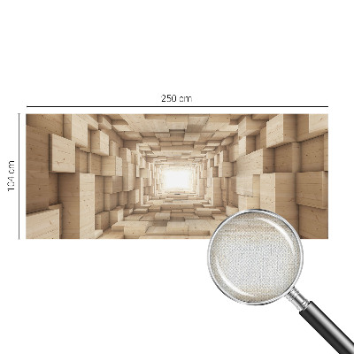 Samoljepljiva fototapeta za spavaću sobu Drveni tunel