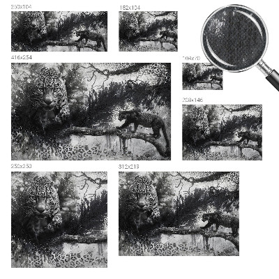 Samoljepljiva fototapeta za dnevni boravak Apstraktni leopardi