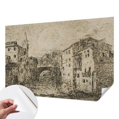 Foto tapeta za dječju sobu s motivom panorame grada