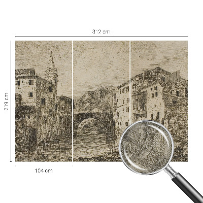 Foto tapeta za dječju sobu Panorama grada