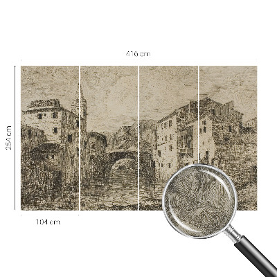 Foto tapeta za dječju sobu Panorama grada