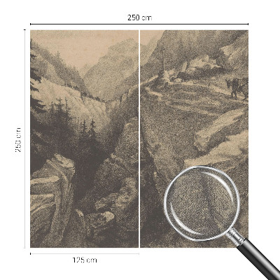 Samoljepljiva fototapeta za dnevni boravak Slikovite planine