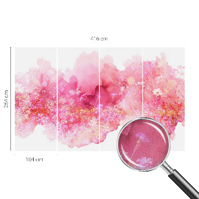 Samoljepljiva fototapeta za dnevni boravak Cvjetni uzorak
