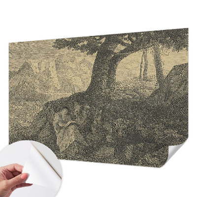 Fototapeta za dječju sobu s motivom lika koji čita