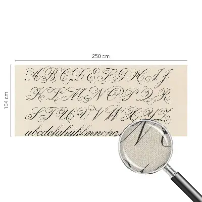 Dječja foto tapeta s motivom kaligrafskog pisanja