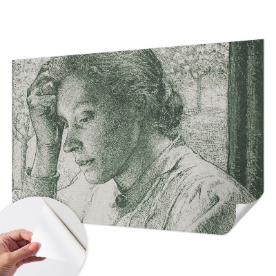Dječja foto tapeta s motivom refleksivne žene prilagođena za dječju sobu