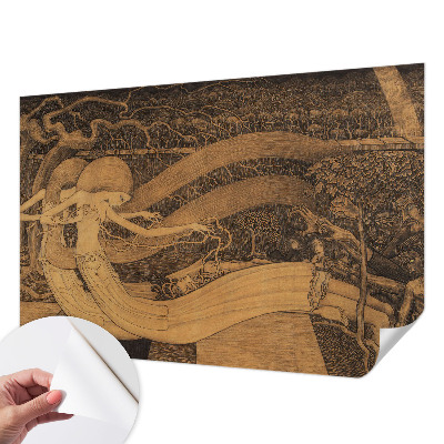 Samoljepljiva fototapeta za spavaću sobu s uzorkom nadrealističnih likova