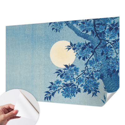 Samoljepljiva fototapeta za spavaću sobu Cvjetni mjesec