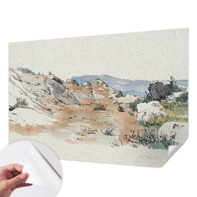 Dječja fototapeta s motivom kamenitog krajolika