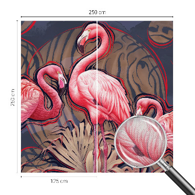 Samoljepljiva foto tapeta Ružičasti flamingosi